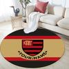 Custom Name CR Flamengo Round Area Rug,Carpet Rug for Living Room Bedroom Sofa Playroom Decor,Non-slip Floor Mat