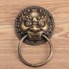 Ручки-кнопки из бронзы 3D дверной молоток для украшения входной двери Дверные молотки Двери сарая Голова льва