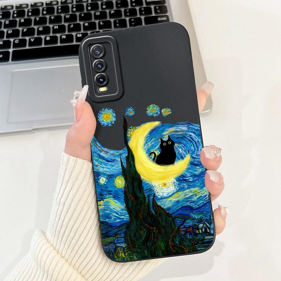 Для Vivo Y11S Y12S Y20 2021 Чехол Vivo Y20a Y20g Y20i Y20S Y20t Элегантный Принт Защита Камеры Мягкий Силикон Чехлы для Телефона