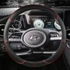 Чехол на руль автомобиля из искусственной кожи для Hyundai Tucson NX4 Elantra Sonata 10th, автоаксессуары