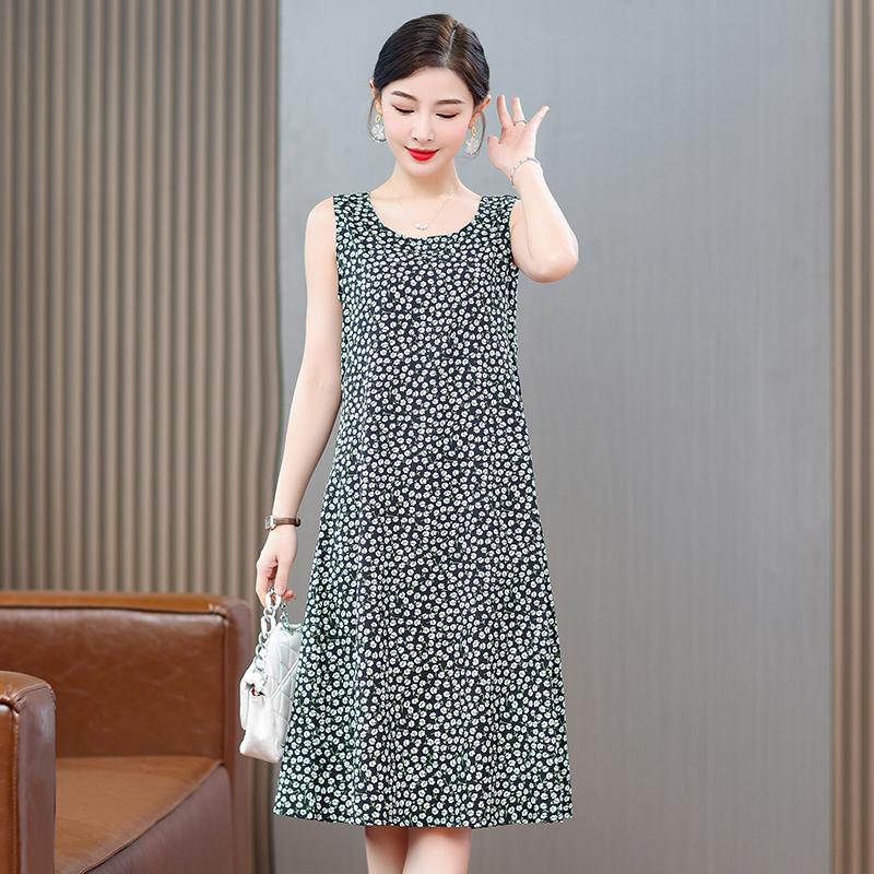 Элегантные платья без рукавов больших размеров для женщин, винтажное длинное летнее платье