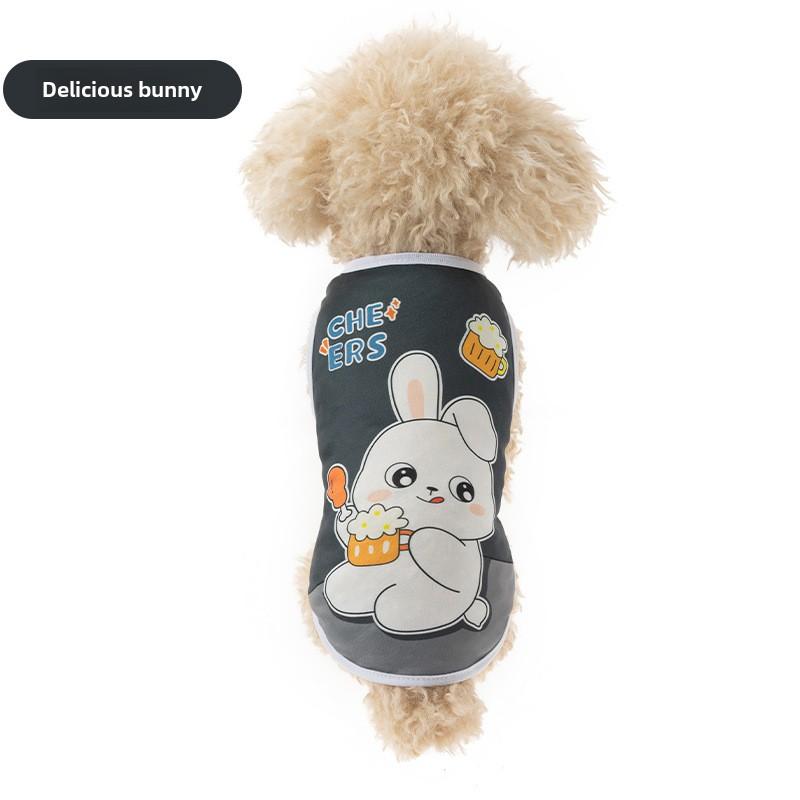 Мультяшная милая одежда Одежда для животных Милая собака Кошка Жилет для питомцев