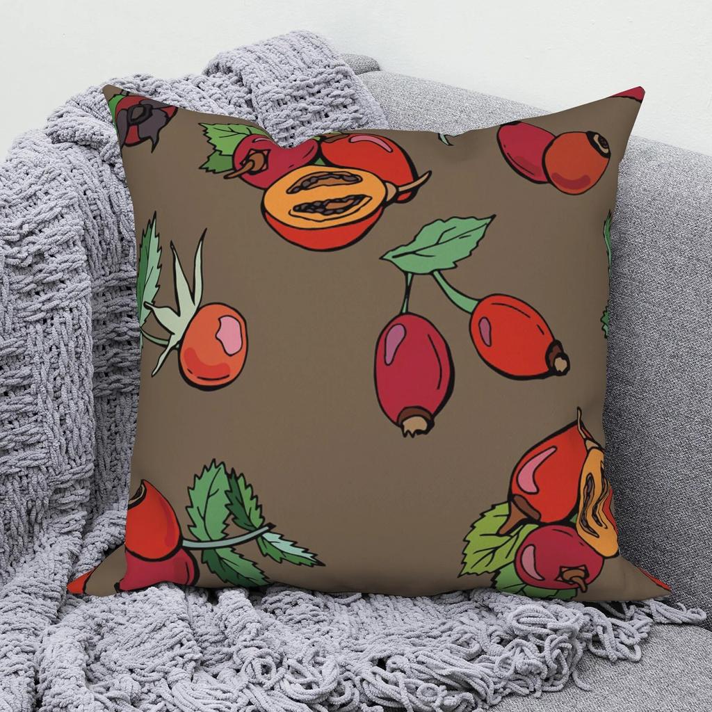 Декоративная подушка для спальни, дивана, декоративная наволочка, домашний декор, милые тропические фрукты