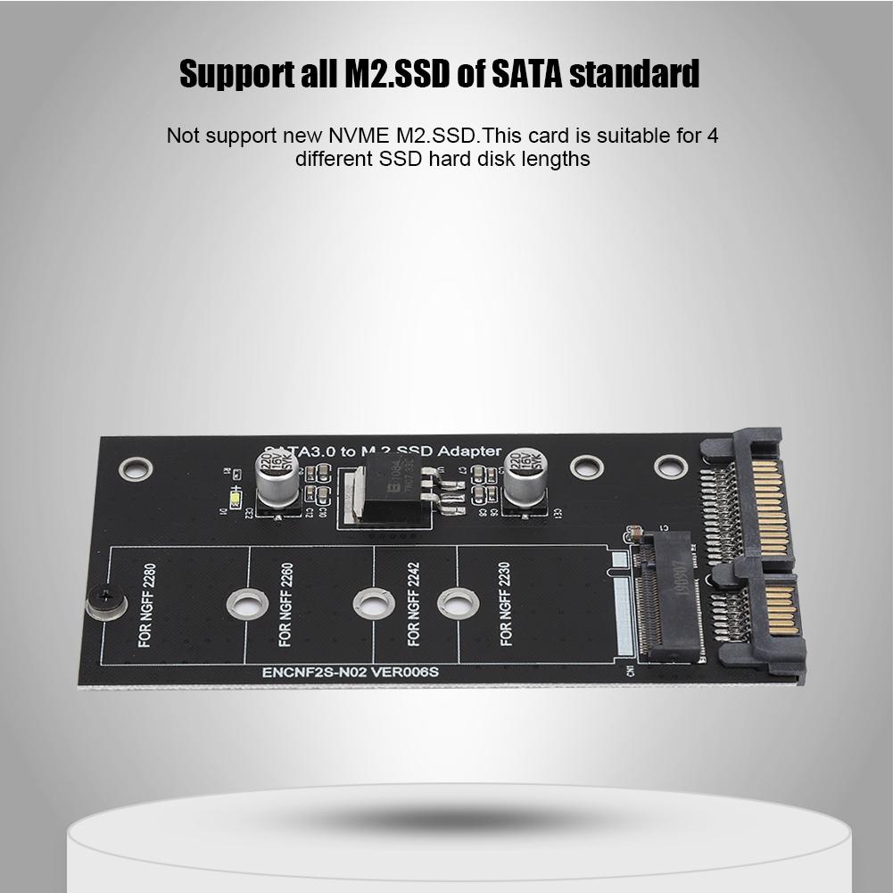 M.2 NGFF SSD to SATA 22PIN Hard Drive Disk Стабильная производительность Адаптер Riser Card