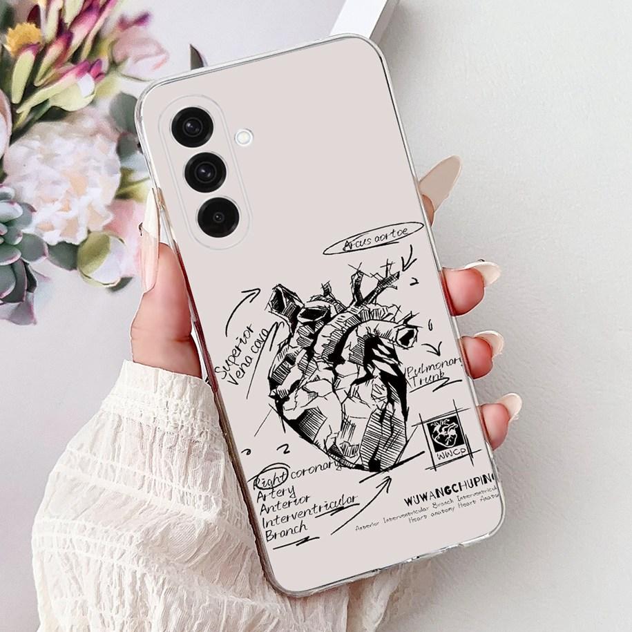 Чехол для Samsung Galaxy A56 5G SM-A566B Чехол Новая Мода Цветок Бабочка Мягкий Силиконовый Чехол для Телефона Для Galaxy A26 A36 5G Fundas