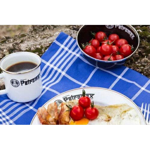 PETROMAX Outdoor Camp Enamel Plate (2 pieces) White 12895