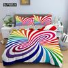 3D Duvet Cover Set Psychedelic Digital Printing Twin Bedding Set Microfiber Quilt Cover Single Queen King Size Comforter Cover