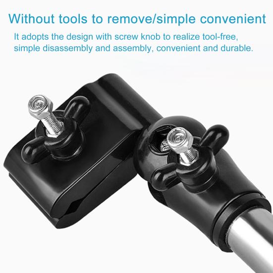 Соединитель для зонта Телескопический Складной Металлический Регулируемый Держатель для зонта для инвалидной коляски