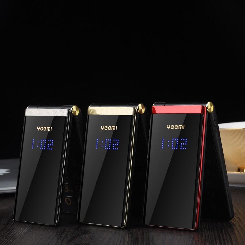 YEEMI M2+ 4G LTE раскладной мобильный телефон 2,84 дюйма двойной экран большие буквы вибрация Bluetooth MP3-плеер 1800 мАч двойной SIM-телефон