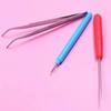 3 Pcs Tweezer Quilling Needles Slotted Pen DIY Tool Kit Quilling Paper for Classroom Shop Wedding Party Decoration Paper Tool