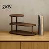 Small Item Organizer for Side Cabinets Wooden Desk Shelf Organizer, Entryway Key Holder Stand, Rustic Tiered Display Stand Storage Rack Office
