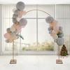 7.5ft Tall Elegant Gold Metal Wedding Arch Stand for Bridal Ceremony, Balloon Backdrop, Anniversary Birthday Event Decor Frame