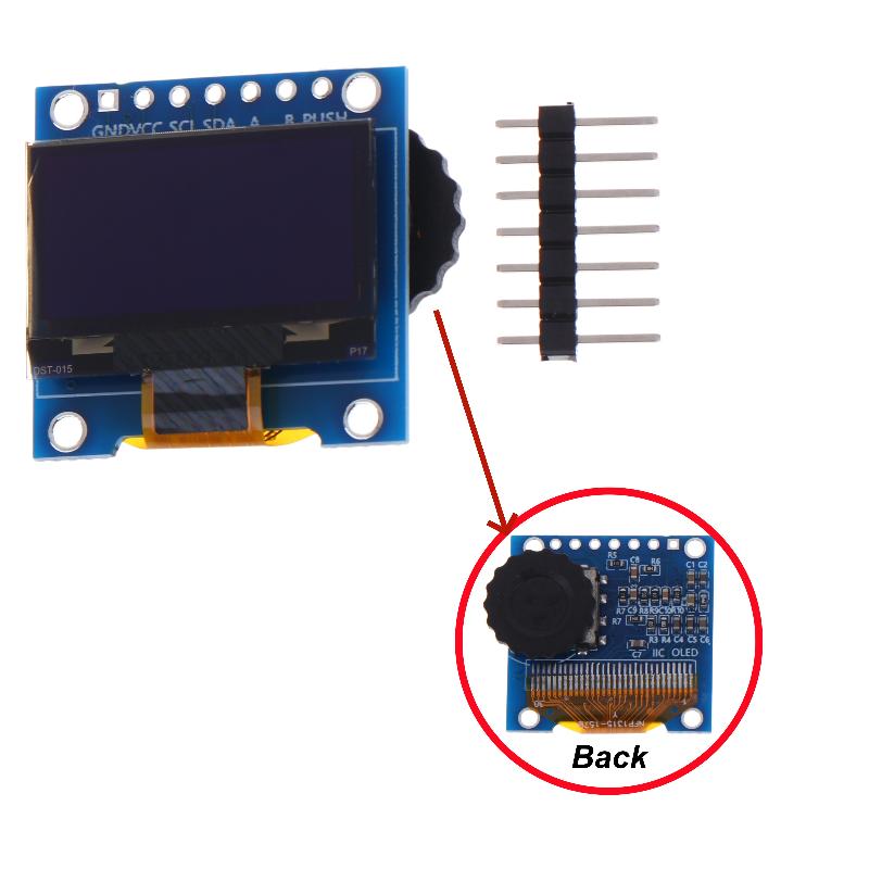 0.96 Inch OLED Screen SSD1306 Module Set With EC11 Rotary Encoder for Industrial Equipment Custom Control Interface
