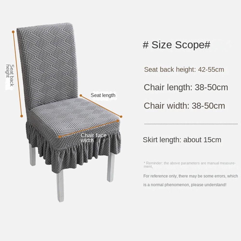 Dacron Hotel Chair Cover Skirt Seat Covers Banquet Decor Kitchen Chair Cover  Household