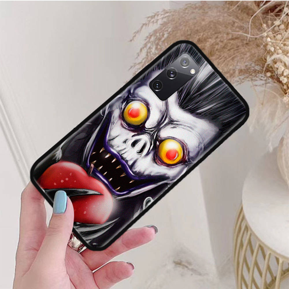 Черный чехол для OPPO Reno 8 6 5 4 Pro Plus Find X3 A17 A3 A31 A38 A40 A53 A54 A55 A74 A76 A78 A77 A80 A94 A95 A96 Lite W-62 Death Note