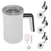 Milk Frother Electric Milk Frother and Steamer Warm and Cold Foam Maker for Home White
