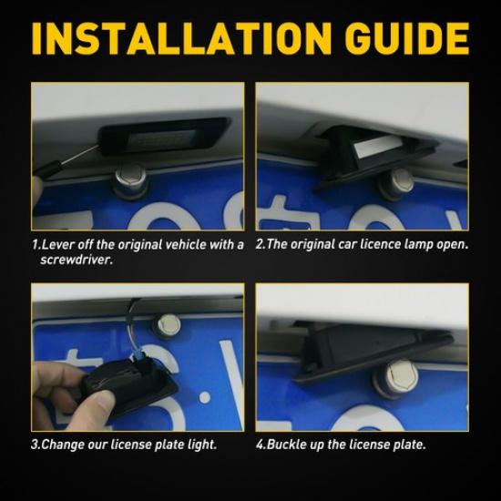 LED License Plate Tag Light 6000K Super White For IS Lexus ES GS RX Toyota Camry