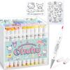 Персонажи Sanrio x Маркеры для иллюстраций Ohuhu, Кисть, Тонкий кончик, 80 цветов (81 Ручка), Профессионального качества, Пастельные цвета, Светлые цвета, Спиртовые маркеры