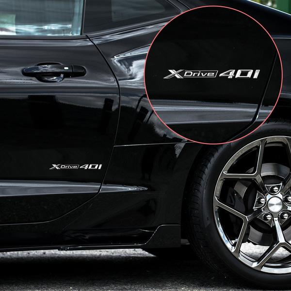 Для X5 X6 X3 X4 X1 Автомобиль Задний Багажник Эмблема Буква Смещение Боковой Значок Наклейка на Крыло