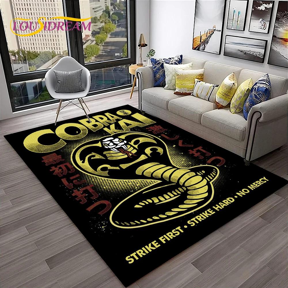3D Cobra Kai Amanda TV Karate HD ковер для дома, гостиной, спальни, дивана, коврик для двери, декор, детский игровой коврик, нескользящий напольный коврик