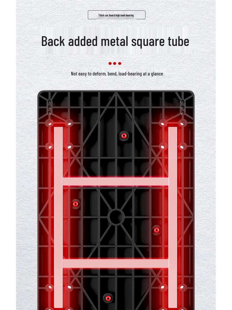 Silent Foldable Flatbed Hand Cart: Portable Turnover Trolley & Hand Truck