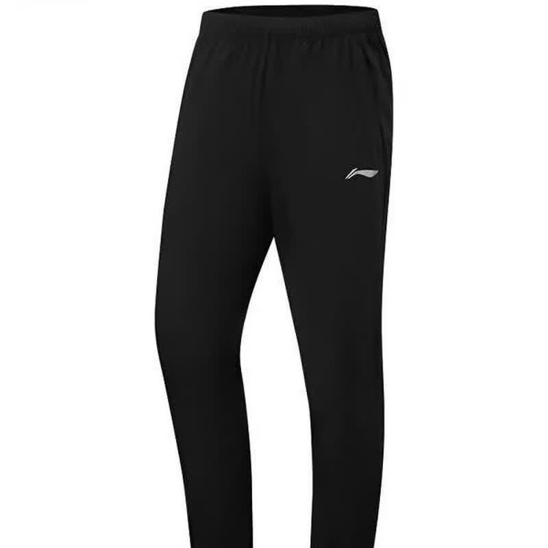 Li-Ning Мужские спортивные брюки AYKW271-1, плетеные, прямого кроя