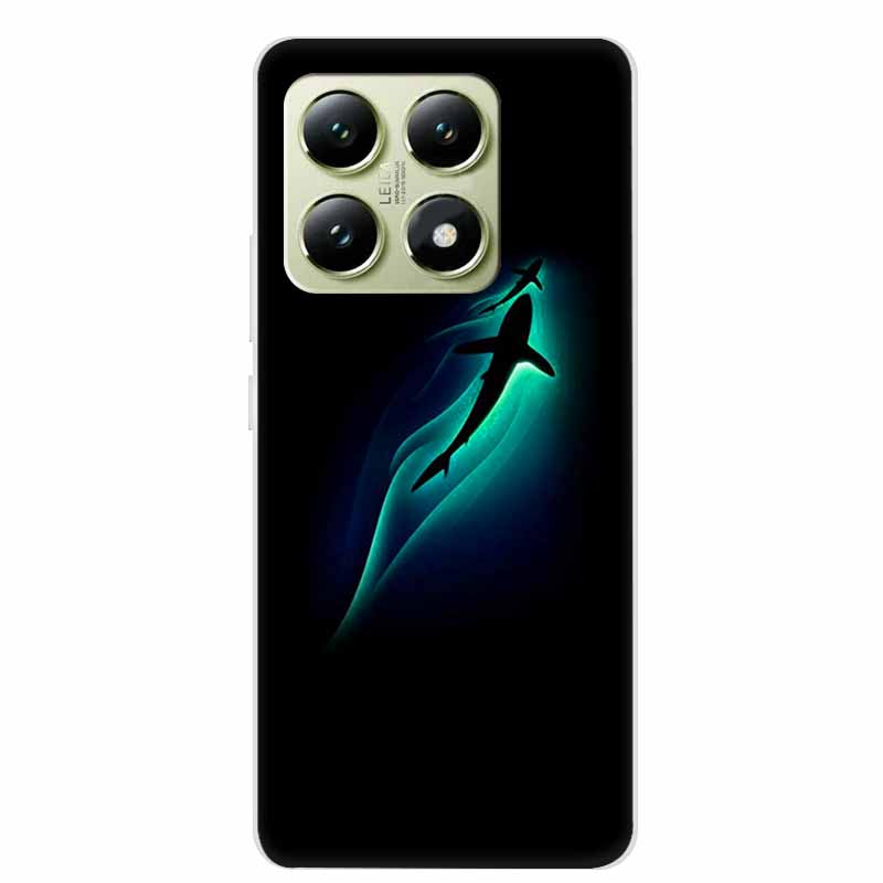 6.67" Чехол для телефона Xiaomi 14T Pro 5G Прозрачный Силиконовый Мягкий ТПУ Задняя крышка Чехол Для Xiaomi 14T Pro Чехол 14 T 14TPro Защитный