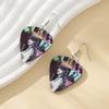 Trendy Geometric Acrylic Hoop Earrings For Women Heart Shape Ts Album Inspired