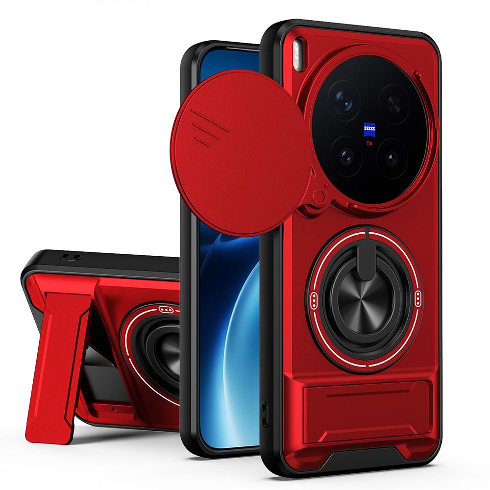KEYSION Магнитный чехол для телефона VIVO X300 Pro 5G с защитой выдвижной камеры, подставкой-кольцом, противоударный чехол для VIVO X300