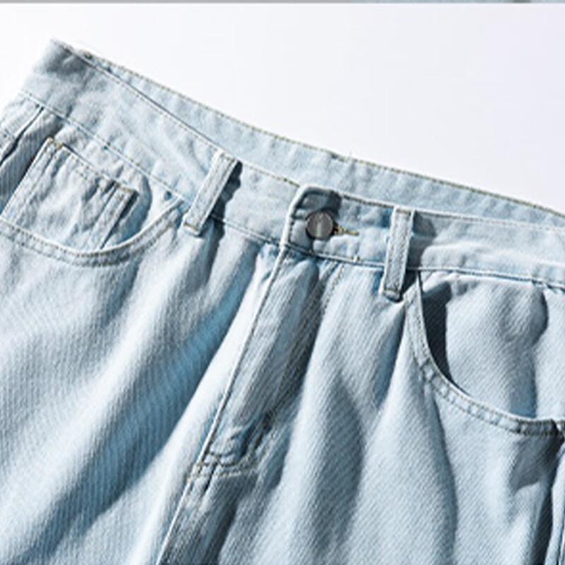 Jeanswest Men's Loose Straight-Leg Outdoor Denim Jeans