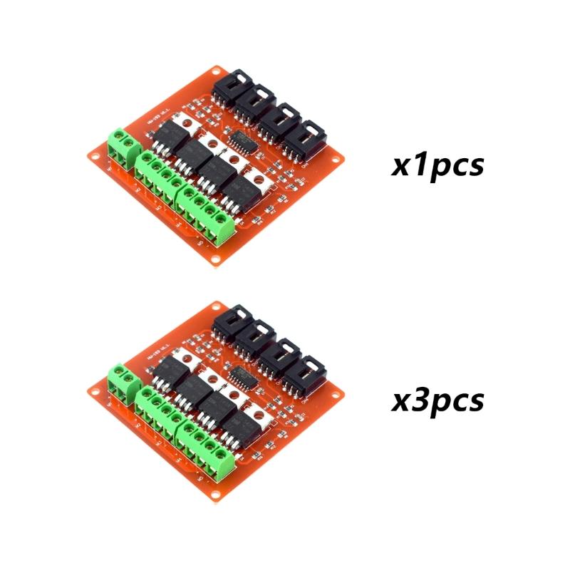 Четырехканальный 4-канальный MOSFET-кнопочный модуль переключения IRF540, модуль переключения MOSFET, регулятор яркости двигателя, плата драйвера, модуль управления, замена