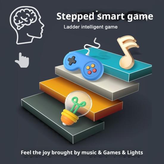 Игровая консоль Quick Push Rhythm для тренировки скорости реакции для детей и взрослых, портативная обучающая игровая машина со светящимся треком, игрушка