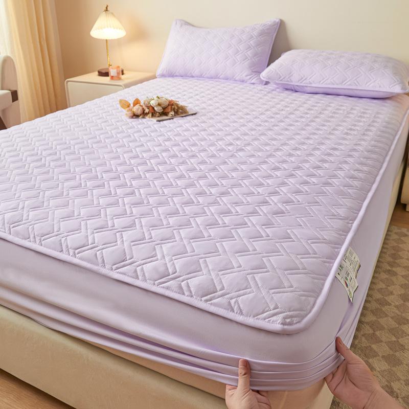 Комплект из трех предметов матраса класса А для матерей и младенцев, однотонный, хлопковый пыльник, нескользящий наматрасник из стираного хлопка