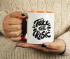 Inkdotpot 11 унций керамическая кофейная кружка Take The Risk Позитивные вдохновляющие цитаты Подарок для сотрудников, боссов, коллег