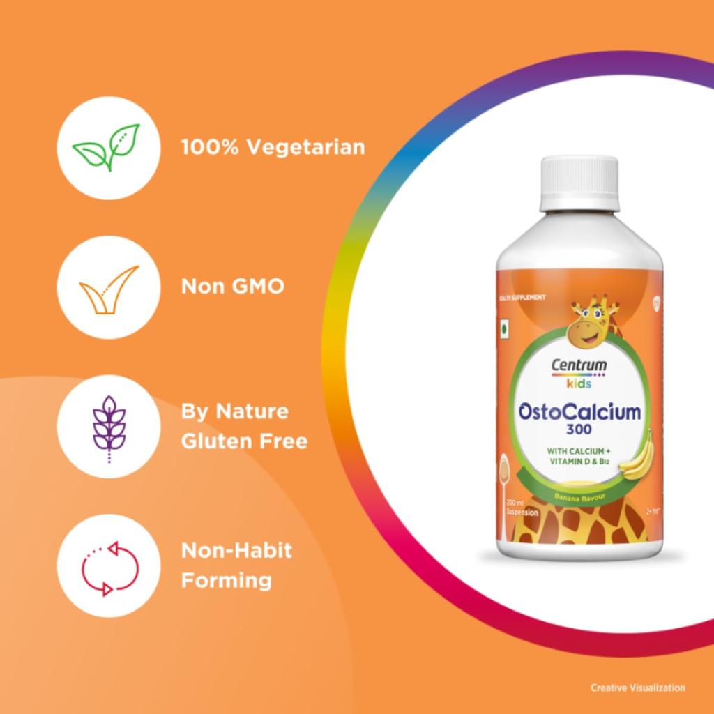 ОстоКальций 300 для детей (200 мл), Kids OstoCalcium 300,  Centrum