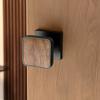 Walnut Wood Invisible Door Lock Single Side Wall Mount Single-tongue Lock Flush Mount Invisible Hidden Door Lock Home Furniture