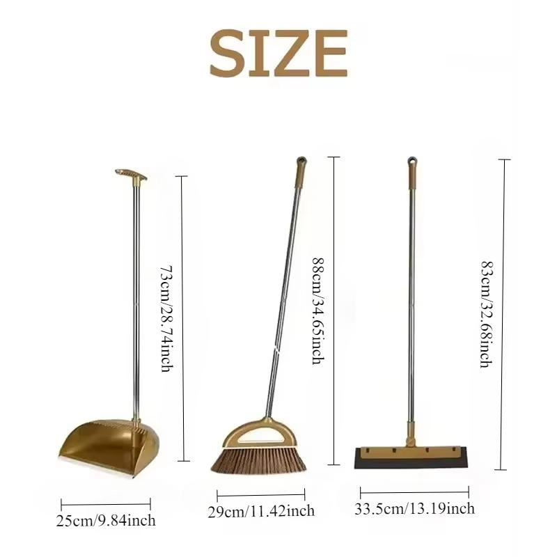 Пластиковый набор веника и совка Комбинация Бытовой набор для мытья пола Подметальная машина Швабра Инструмент для уборки Домашние аксессуары для уборки Веник