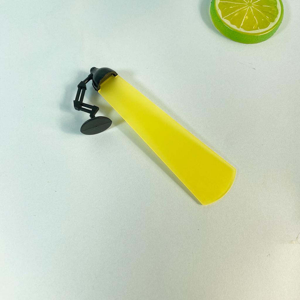 1Pc Creative Desk Lamp Shaped 3D Plastic Bookmarks Simulation Light Highlight Transparent Reading Board Student Teacher Gifts