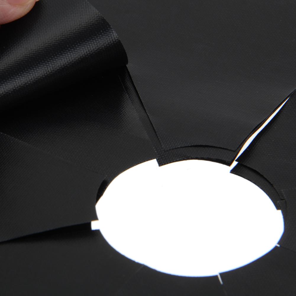 4шт бумажный коврик для барбекю с антипригарным покрытием для приготовления чистой бумаги кухонный инструмент (черный