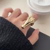 Знак Зодиака Лошадь Кольцо Голова Лошади Пони со Стразами Ручное Украшение Кольцо Пони из Сплава Золотой Серебряный Сплав Металлическое Открывающееся Кольцо на Палец