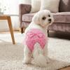 Pink Tone Pet Sanitary Pant Bow Decor Pet Short Pant Dog Physiological Pant  Dog Estrus Care