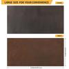Coffee-brown stiff 2mm genuine oil-waxed crazy horse leather, full-grain cowhide for crafting vintage-style backpacks, wallets,