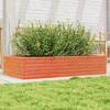 VidaXL Planter Wax Brown 110x60x23 Cm Solid Pine Wood, Outdoor Planter, Flower Box, Plant Box, 847240