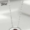 Symbolic Love Necklace Ring Charm Couple Dual Rings Pendant Her