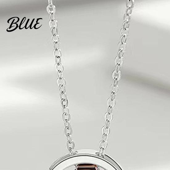 Symbolic Love Necklace Ring Charm Couple Dual Rings Pendant Her