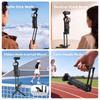 Magnetic Quick Release Stand Tripod Handle Selfie Stick for DJI Pocket/Insta360 X4 Air Desktop Stand with Hidden Hook for Travel 2