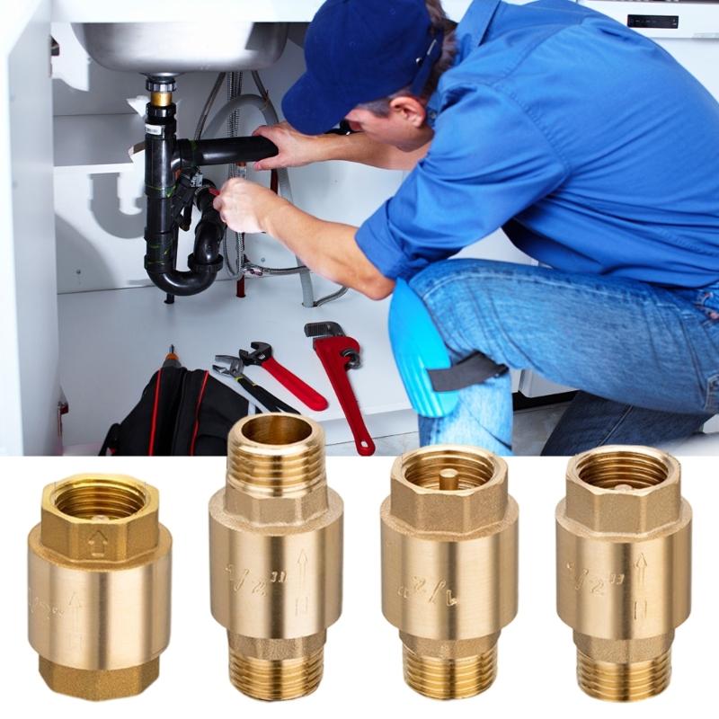 Многоцелевые латунные обратные клапаны 1/2 дюйма, конструкция из нержавеющей стали, обратные клапаны для газовых и жидкостных применений