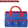 Сумка для садовых инструментов 32,7 см x 15 см x 22 см Большая сумка из Оксфорда с карманами Садовая сумка-тоут Органайзер для садовых инструментов Хранение Переноска Магазин для улицы