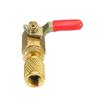 Pack of 3 Air Conditioning Refrigerant Ball Valve Kits Shut-off Valves Brass Material Repair Part for Multifuntion Use