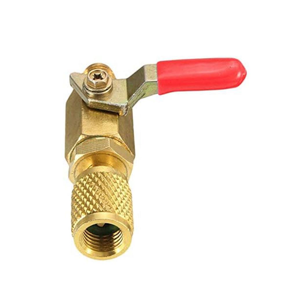 Pack of 3 Air Conditioning Refrigerant Ball Valve Kits Shut-off Valves Brass Material Repair Part for Multifuntion Use